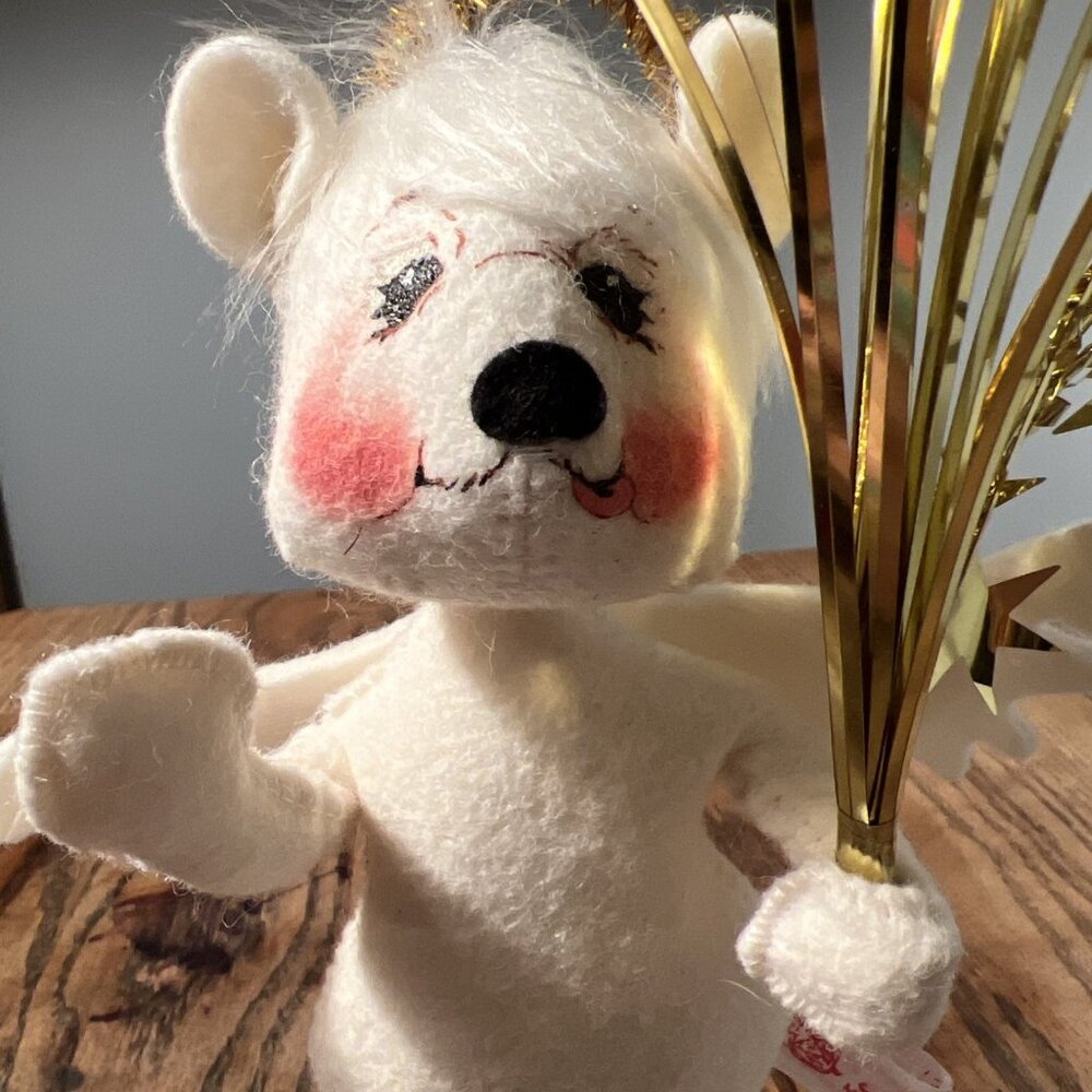 Annalee Dolls 8" Star Dust Angel Bear 2000 Christmas Perfect Cond Delightful